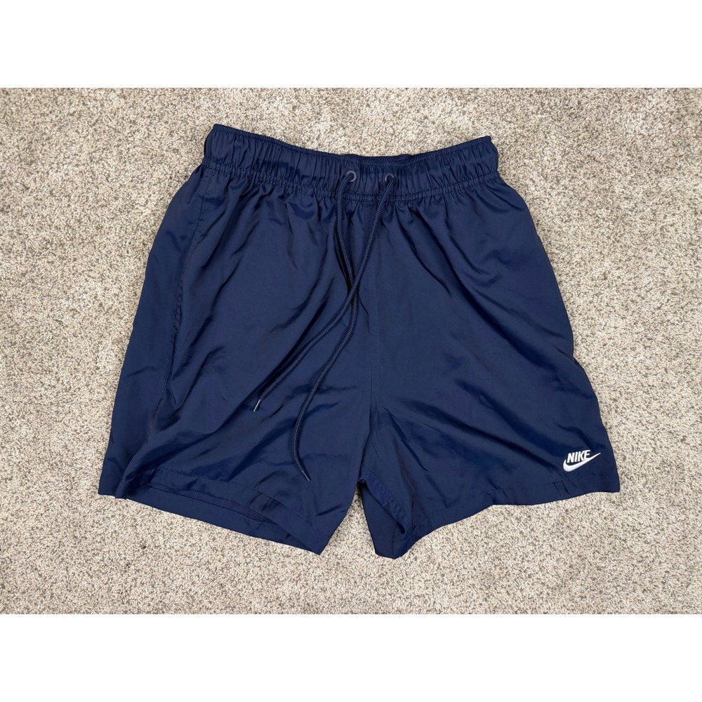 Nike Mens Swim Trunks Navy Blue Mesh Lined Board Shorts Small